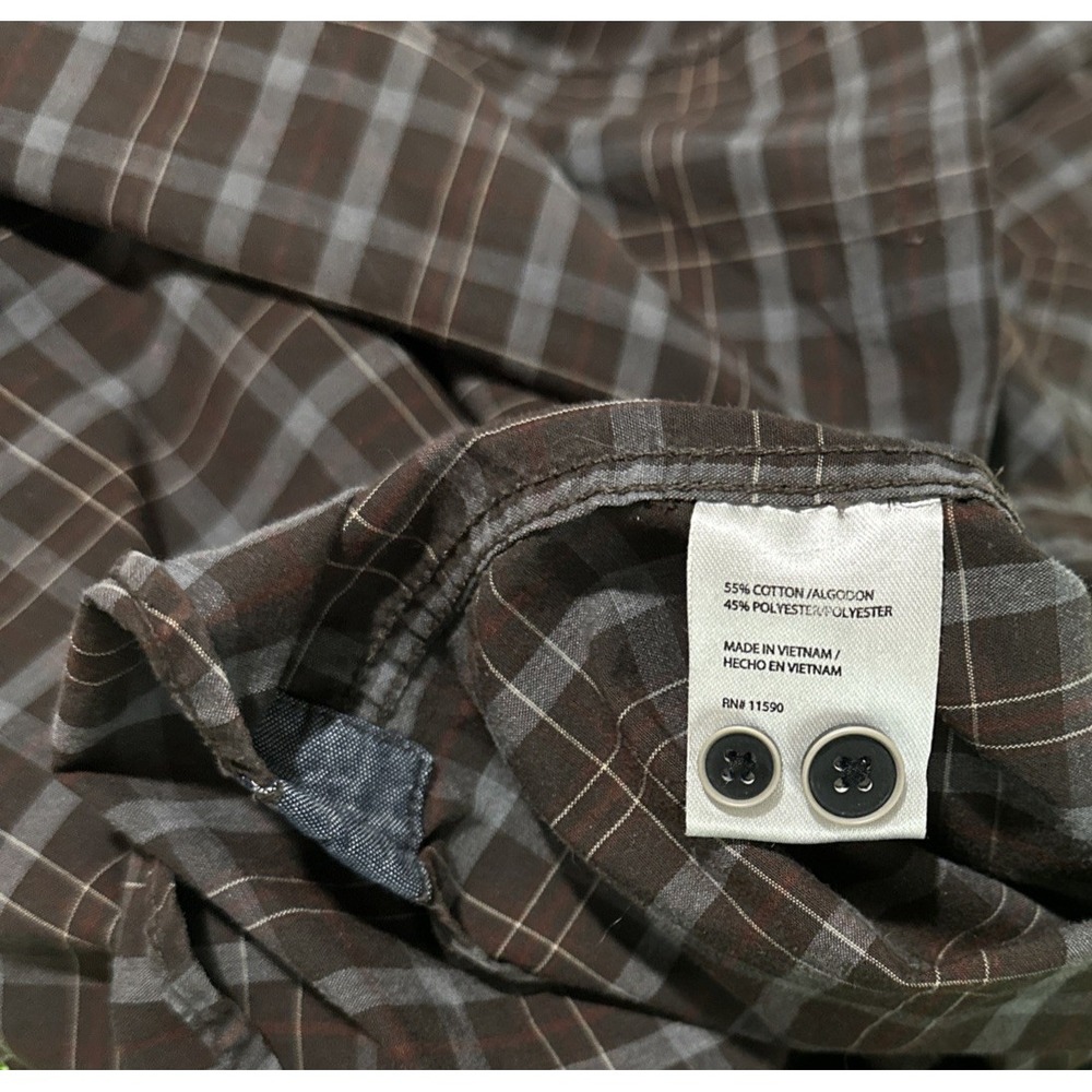 Vintage Weatherproof Long Sleeve Button Down Shirt Size Large - Picture 6 of 8